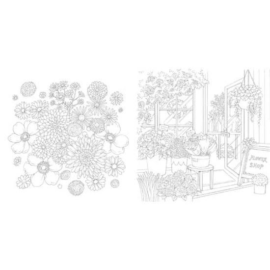 Coloring Book Shiawase Iro no Hanabiyori (COSMIC MOOK)