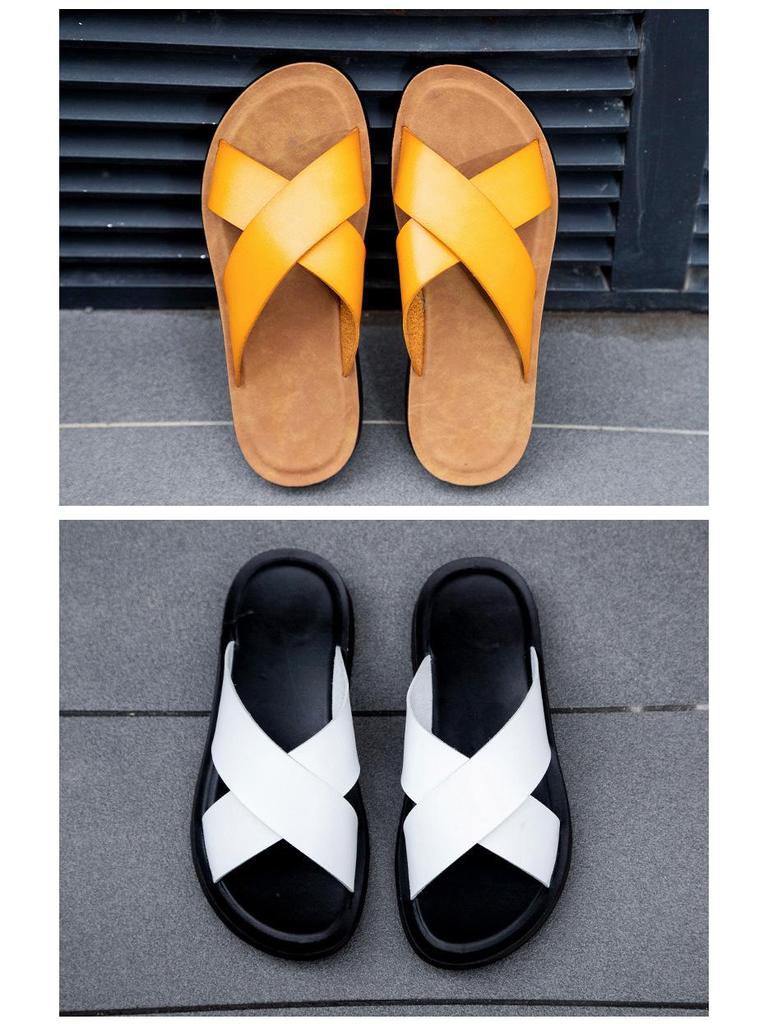 Sandali da spiaggia alla moda da uomo taglia grande - Ciabatte casual trendy cross-border