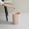 T02C!Bathroom Trash Bin Small Office Can Plastic Waste Paper Rubbish Bin Modern Bin For Bathroom Bedroom Living Room
