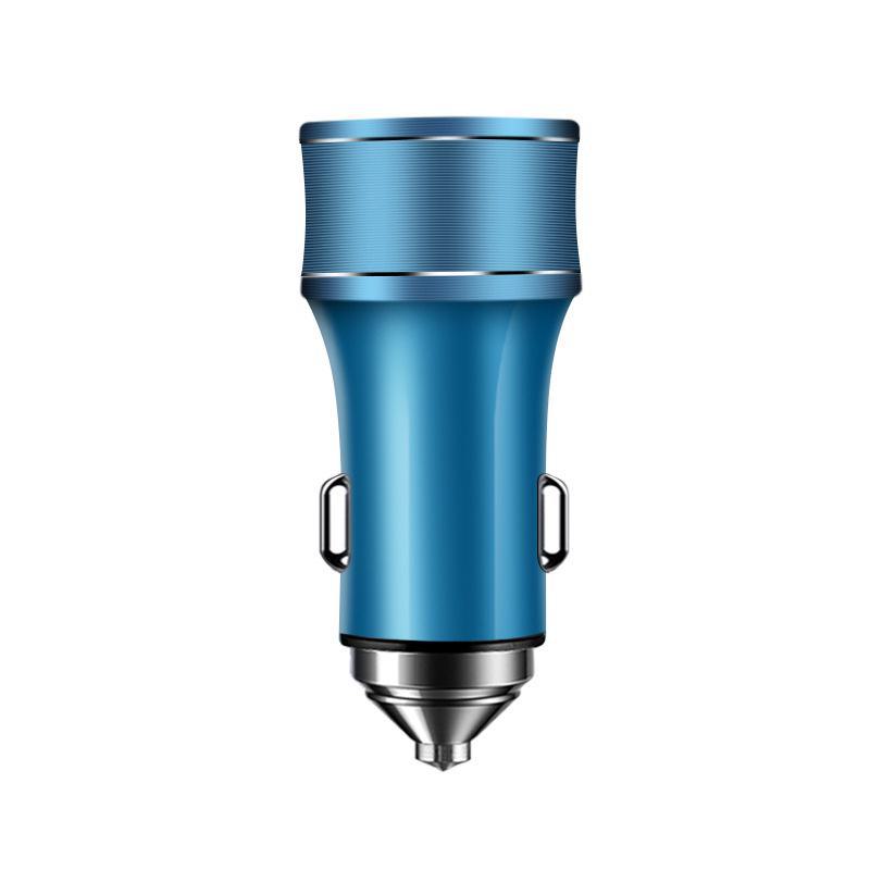 36W Dual USB Type-C Fast Car Charger with Metal QC3.0