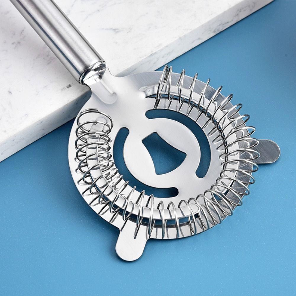 Stainless Steel Cocktail Strainer Silver Hawthorne Strainer Bartending Tool  Bar Accessories