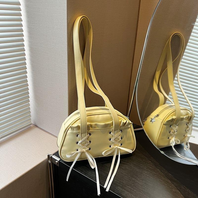 

High-end niche bag women s new versatile messenger bag summer shoulder armpit bag жёлтый