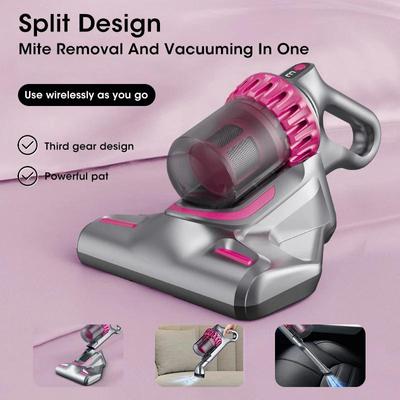Kabelloser 3-in-1-Staubsauger, Milbenentfernung, starke UV-Sterilisation, Autostaubreinigung, Haushalt, Sofa, Bett, Steppdecke, Milbenentfernung