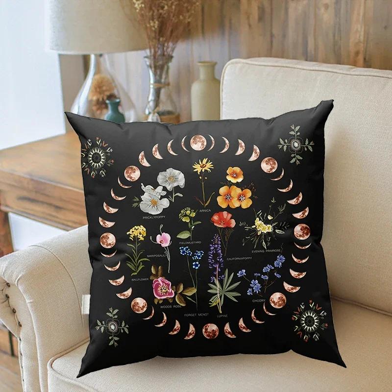 Psychedelischer Pilz Kissenbezug Moderner dekorativer Kissenbezug für Sofa Wohnzimmer Weiche Kissen Kissenbezüge Heimdeko