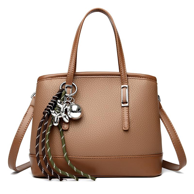Women's Bag Women's New Soft Leather Portable Shoulder Crossbody Going Out Commuting Mother Bag