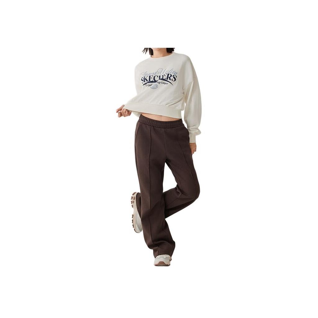 Skechers Sports Alliance Series Comfortable Fashionable Versatile Solid Color Casual Pants Women Bottoms L325W047-05U5