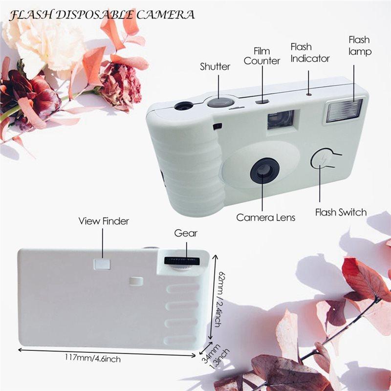 ABUO-Disposable One Time Use Camera 35Mm Single Use Film Camera With Flash For Wedding For Travel,Camping Christmas Gifts