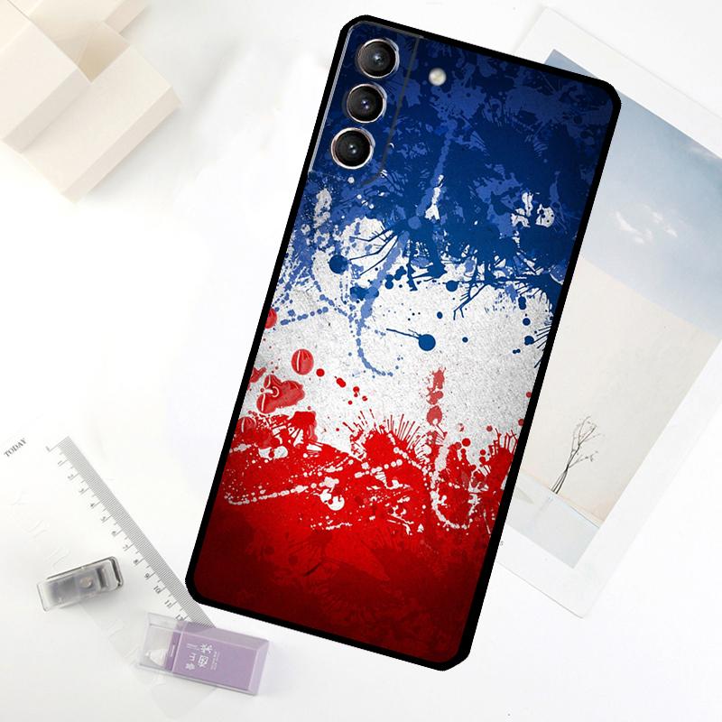 France National Flag Phone Case For Samsung Galaxy S25 S24 S23 S22 S21 S20 S26 Ultra S10 Plus S23 FE S25 FE Cover