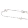 Les Trésors De Lily [I9800] - Silver Bracelet 'Cross' Silver White (rhodium-plated) - 12x8 Mm