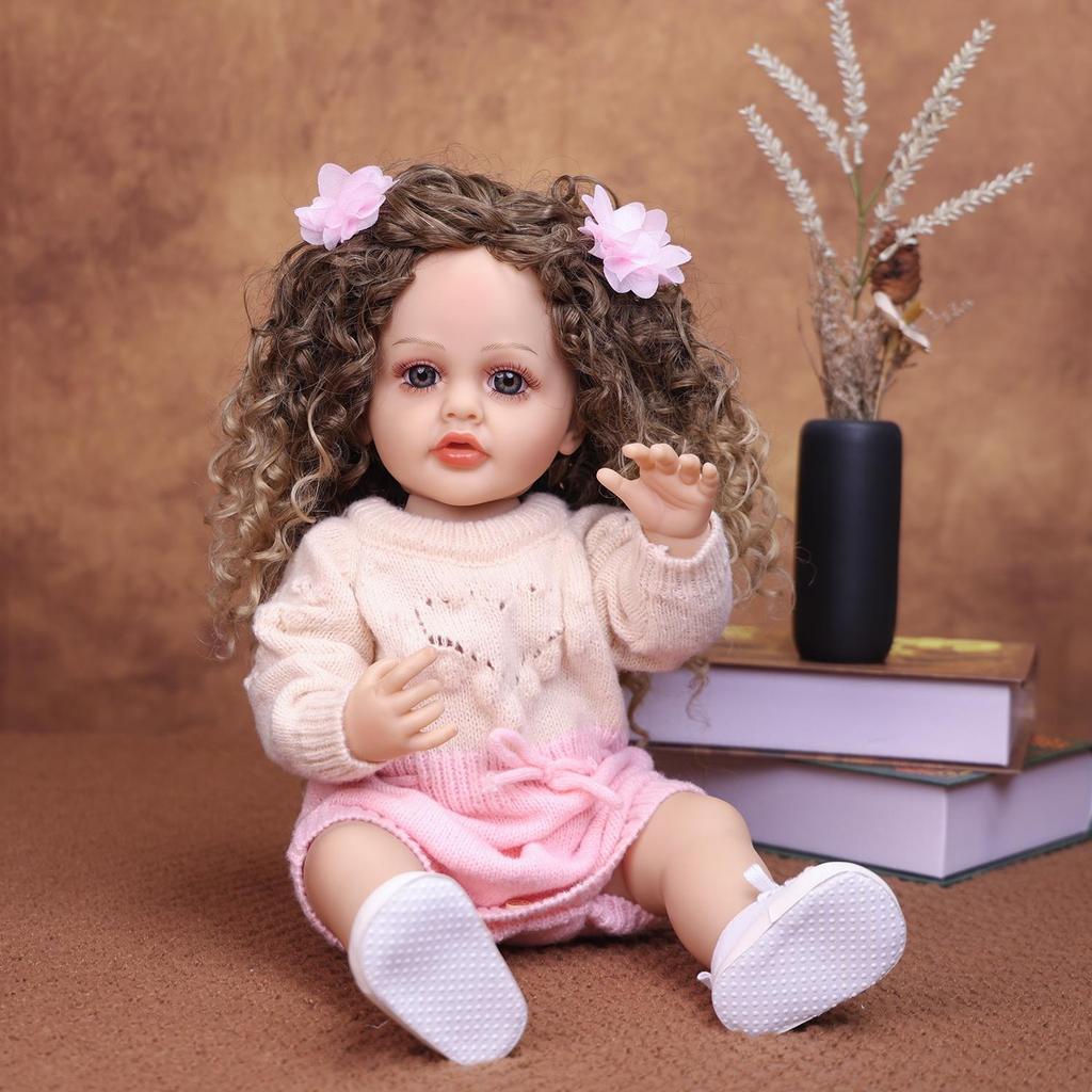 KEIUMI Reborn Doll Girl 55 Cm Bathe Silicone Vinyl Newborn Baby Dolls Early Educational Toy Children Birthday Gift
