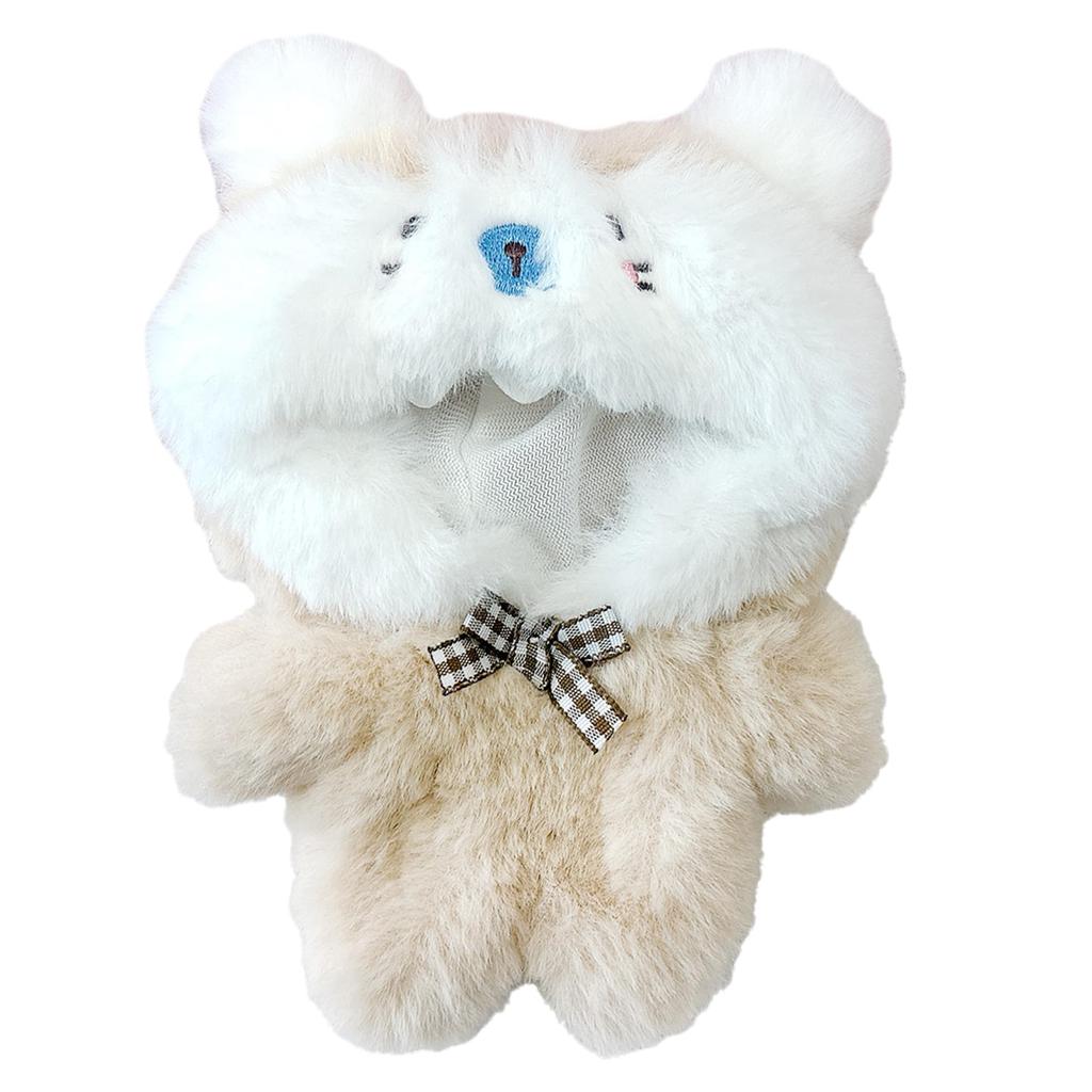 Beige, fluffy cotton doll clothes for 10cm plush toys, g.trigger, suitable for Oshi-Nui (push-stitching).