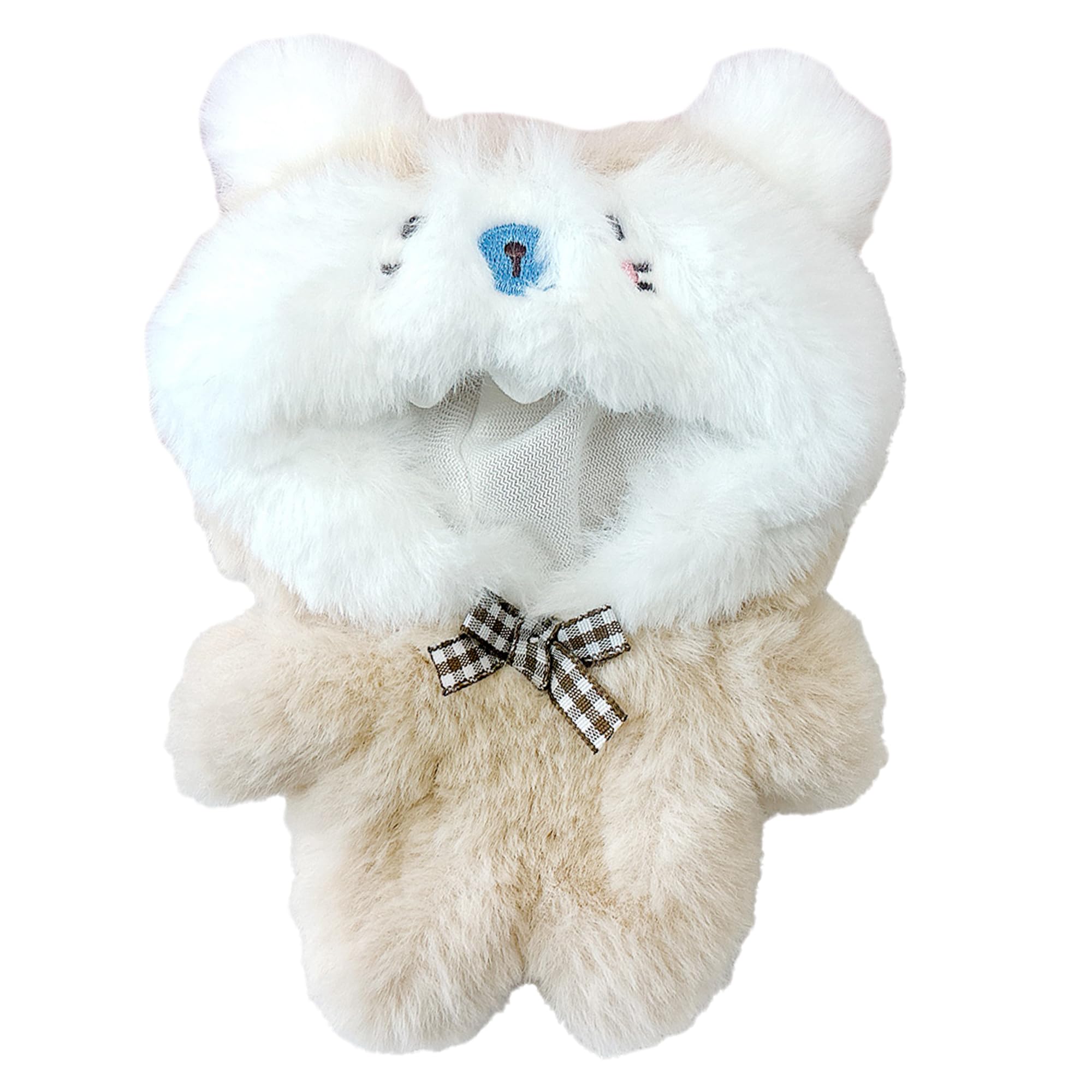 

Beige, fluffy cotton doll clothes for 10cm plush toys, g.trigger, suitable for Oshi-Nui (push-stitching).