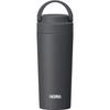 Thermos Bottle Vacuum Insulated Carry Tumbler Handle 420ml Smoke Black JOV-421 SMB
