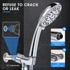 9 Spray High Pressure Handheld Showerhead Set Ionic Shower Head with Hose and Bracket Modern Chrome Bathroom