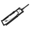 Mountain Bike Front Fork 26in Air Fork Bicycle Shock Absorbing Front Fork Tapered Remote Lockout Black Tube
