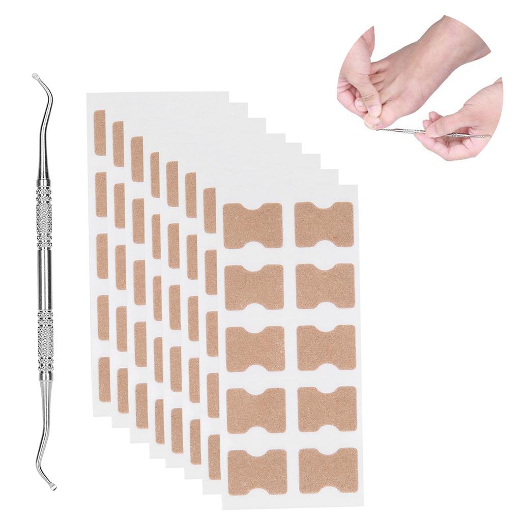 9pcs Set Ingrown Toenail Correction Stickers Ingrown Toenail Patch Planing Tool