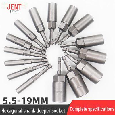 Sechskant-Steckschlüsseleinsatz 80 mm für Bohrmaschine und Schraubendreher