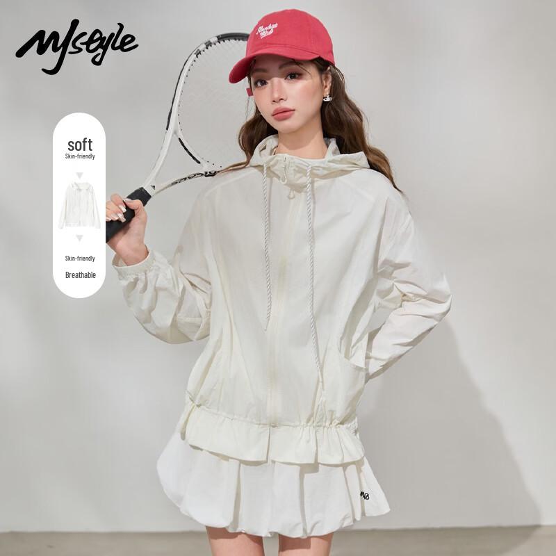 MJ STYLE Women s Hooded Sun Protection Jacket L