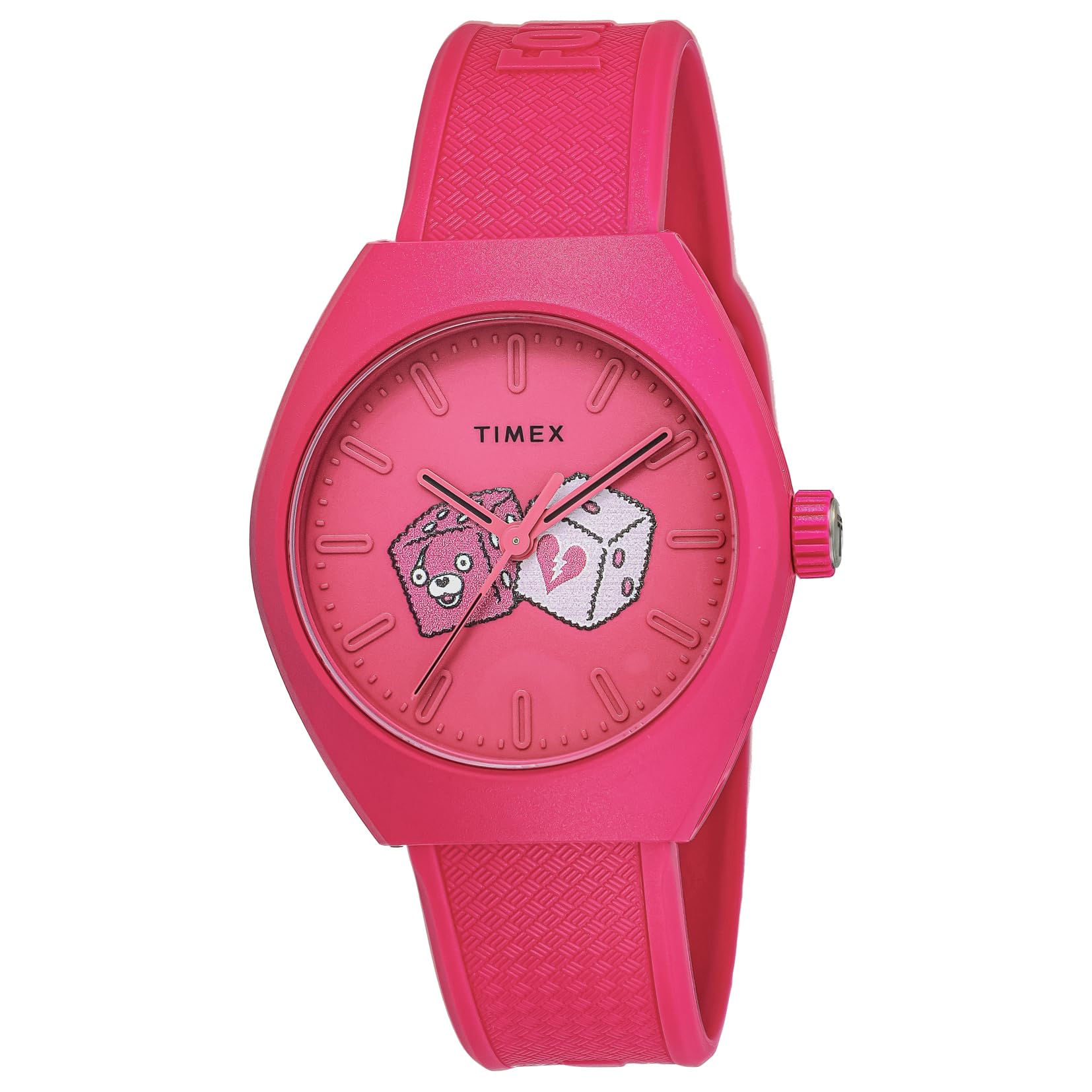 

Lab Watch Quartz 5 ATM Water Resistant Mineral Glass Pink Dial TW2W96800 Unisex [TIMEX] [Authentic] розовый