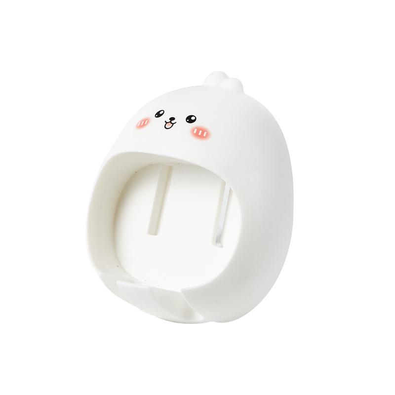 

Мультяшный настенный держатель для зубных щеток без необходимости сверления, креативная полка для хранения в ванной комнате для детей, органайзер для зубных щеток