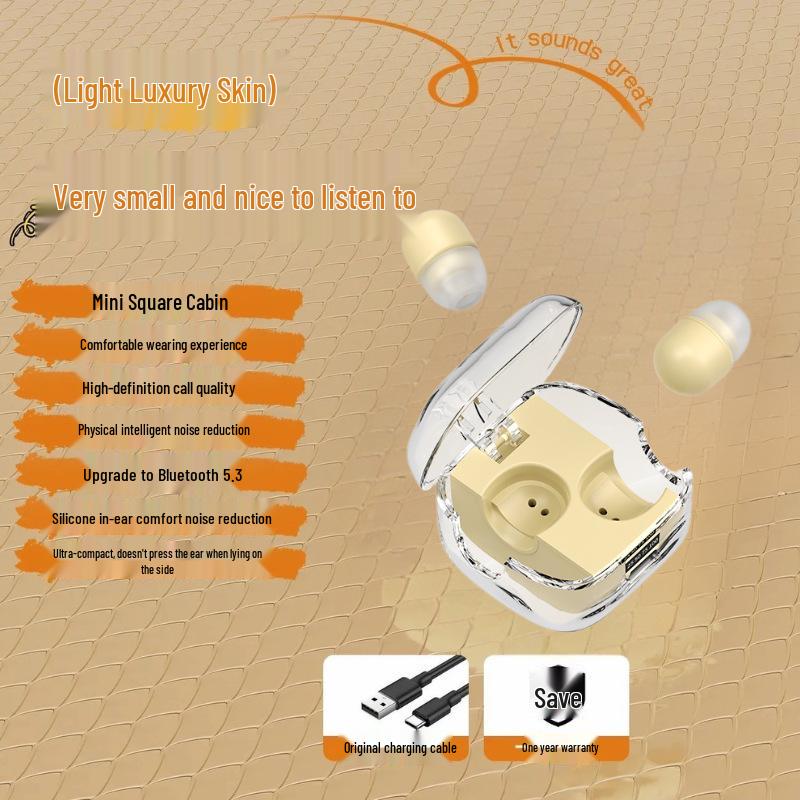 

2025 High-End Wireless Bluetooth Fish-Shaped Noise-Canceling Mini In-Ear Earphones for Side Sleeping.