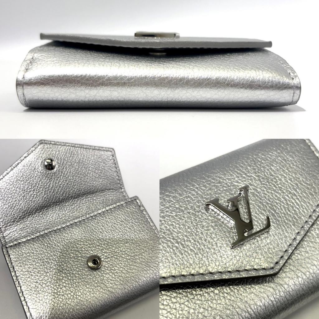 Used LOUIS VUITTON lock miniTri-fold wallet leather Women