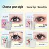 Manga Style Glue-free Self-Adhesive False Eyelashes: Wild Rabbit Clusters, Dense Curl, Large Capacity for a Natural Look