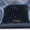 Krokodil-Optik Clutch mit Handschlaufe 21x15x8cm Damen O BAG