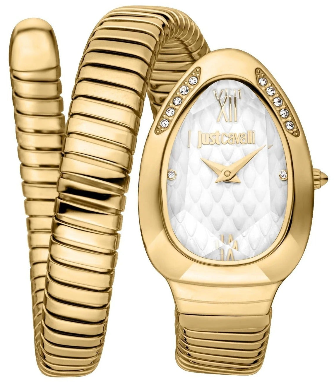 Just Cavalli Serpente Metallica White Dial