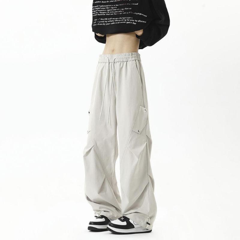 Spring and Summer Retro Casual Pants Men s and Women s Overalls Casual Men s Pants Trendy Pants Versatile Design Trousers 2XL170-180/80kg or so