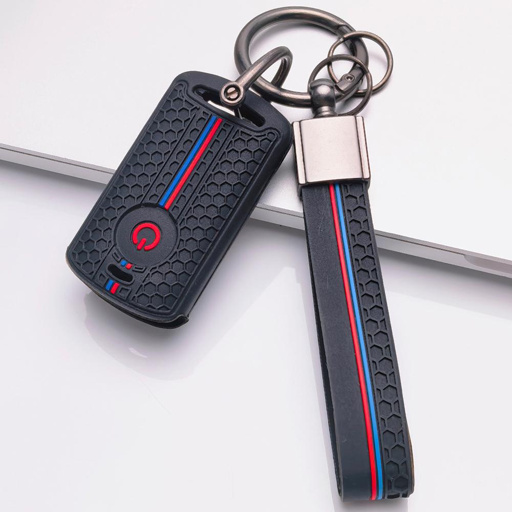 Moto Key Cover for Honda Fit PCX Forza SH150 SH300 XADV Vario Scoopy Yamaha Nmax Xmax Aerox Filano Lexi Fazzio Freego TMAX with Keychain Key Fob Case