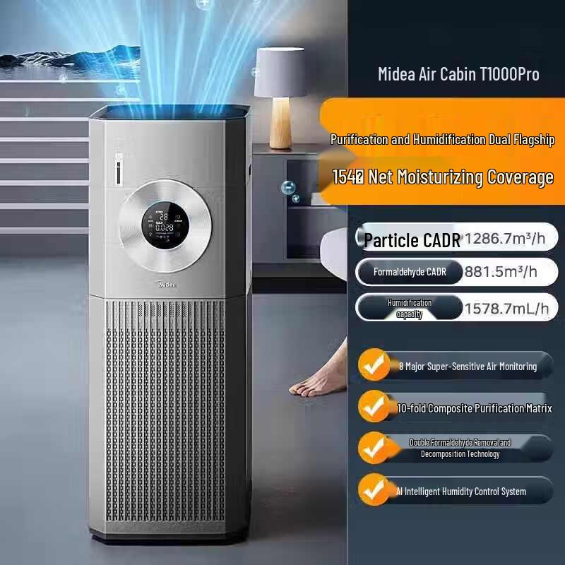 Midea KJ1000G-T1000 Pro Air Purifier & Humidifier CN plug (adapter included)