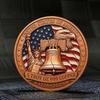 Ювілейна монета США до 250-річчя, 1776-2026, Металева патріотична колекційна монета, Двостороння монета-сувенір із зображенням орла США, Подарунок для ветеранів, Історія