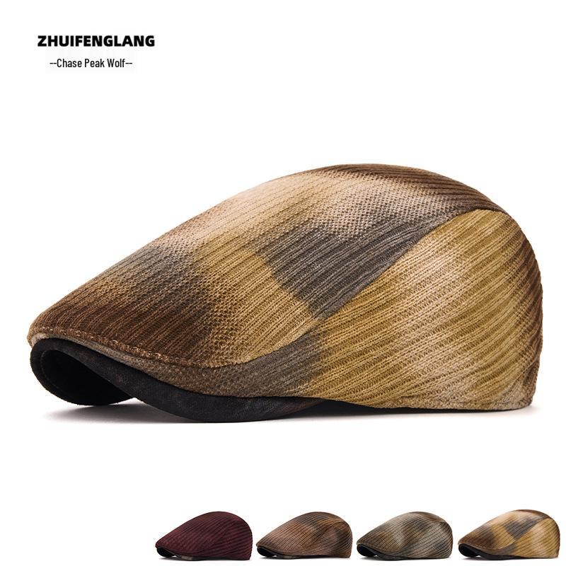 Men's British Retro Wool Octagonal Cap - Autumn/Winter Warm European Duckbill/Beret Style