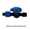 Agricultural Water-Saving Straight Valve: Lock Nut Male Thread, 16/20AK Drip Connector for Greenhouse and PE Pipes.