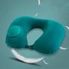 Foldable Portable Pillow Car Neck Protection U-shaped Inflatable Pillow Adjustable Support With Storage Pouch For Camping Travel