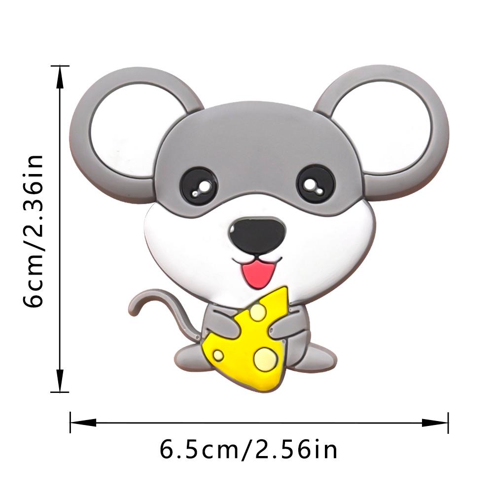 Мультяшные магниты на холодильник со знаками китайского зодиака: Креативные мягкие ПВХ-резиновые обучающие наклейки