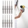 10Pcs Strong Magnetic Head Screwdriver Bits Hex Socket Harden Electric Hardware Supplies