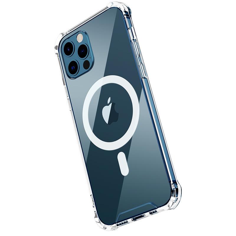 Bare Metal Sense 15promax Mobile Phone Case Apple 12 Wireless Magnetic Suction Airbag Anti-drop Original Protective Cover 14 Simple