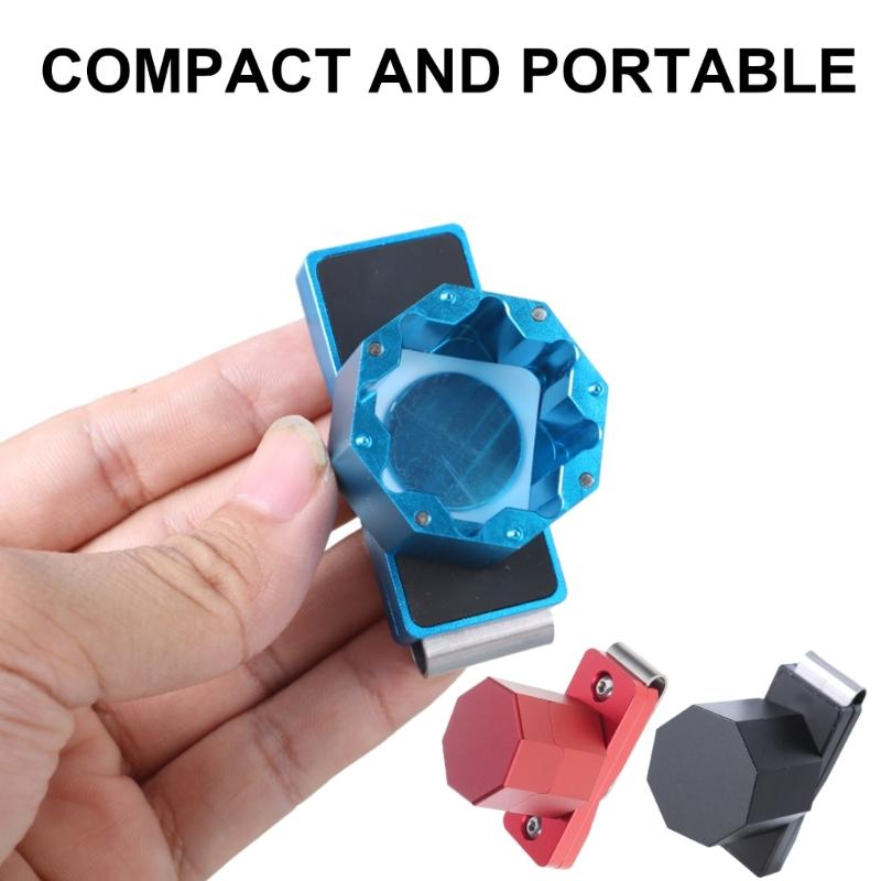 Pool Chalk Holder Billiard Chalk Case Small Aluminum Alloys Portable Magnetic Billiard Cue Chalk Case Snooker Tool Part