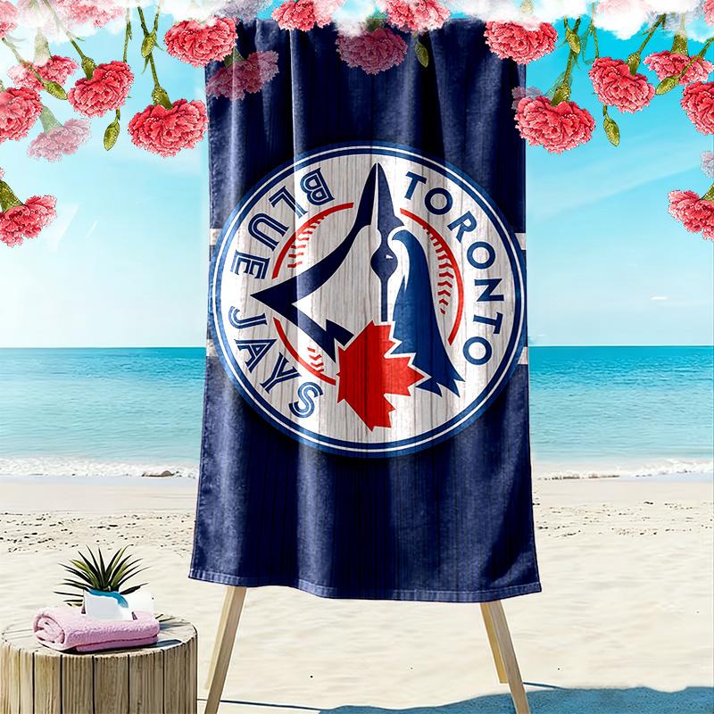 Toronto Blue Jays2 Print Beach Towel, Large Soft Quick Dry Towel for Beach Camping Swimming