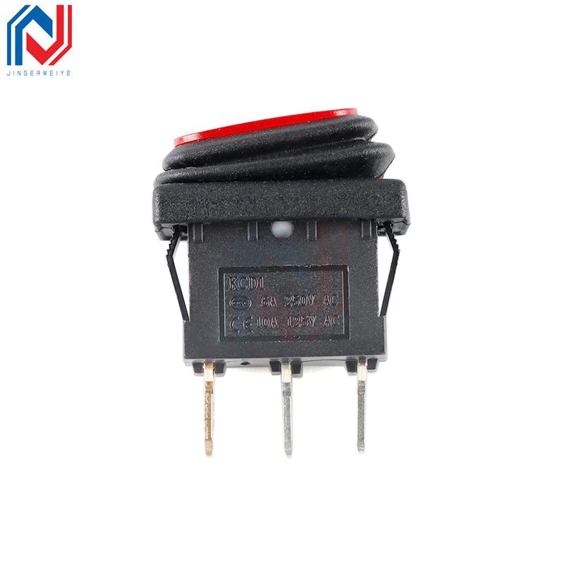 1PCS/lot KCD1 Marine Auto Boat Toggle Rocker Switch 10A 125V 250V AC Sealed Waterproof ON/OFF Power Mini Toggle Switch