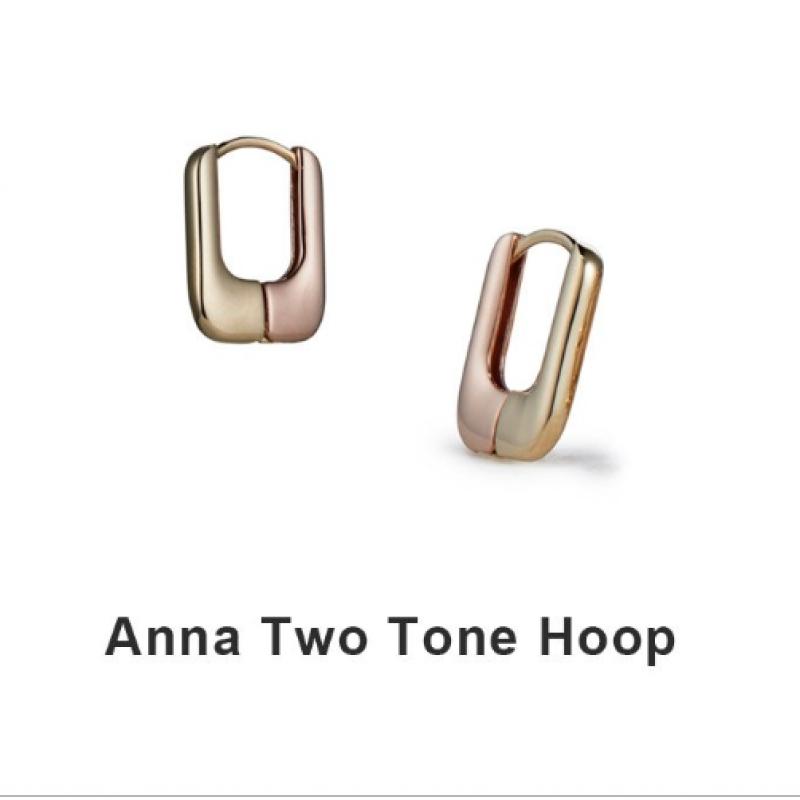 Tani by Minetani Anna Two Tone Hoop Gt23ane12