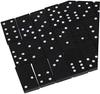 Kisangel 2 Sets Black Wooden Dominoes with Storage Box, Kids Educational Toys for Creativity, Table Game