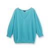 INDIVI Washable Sheer Layered Knit Light Gray Size 38 Lamé Sweater, 12712470, Women's, (011), (M)