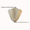 French Vintage Seashell Glass Wall Lamp for Living Room, Bedroom, or Hallway Ambiance.