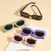 2-8 Years Kids Rectangular Sun Glasses Sun Protection Girls Boys Shades Vintage Eyewear