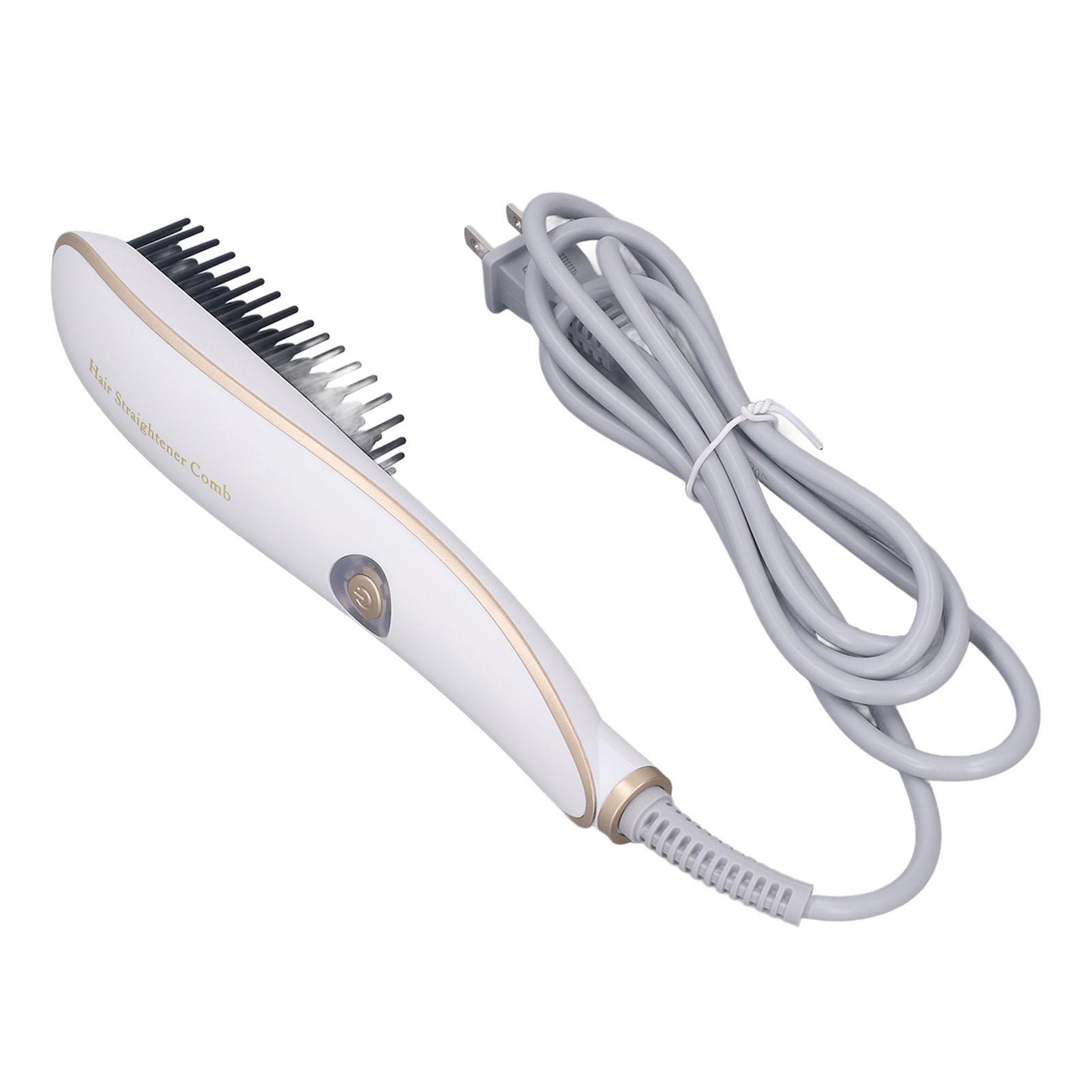 

Электрическая расческа-выпрямитель Ионная щетка для выпрямления волос для сухих и влажных волос US Plug
