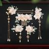 Tassel Hanfu Hair Stick Pearl Flower Hair Comb Chinese Style Hairpin Set  Hairstyle Design Tool