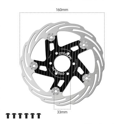 CYCLAMI Disc Frână Bicicletă 160MM 180MM Rotor Flotant Îngroșat Răcire Rapidă Ultra-ușor Piese Disc Bicicletă